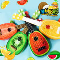 Childrens fruit guitar toys can play simulation ukulele musical instruments male and female baby music little guitar gifts