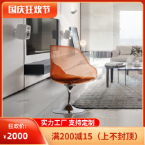 Commercial hotel bar chair light luxury high-grade acrylic sculpture sales office model room creative stool decoration
