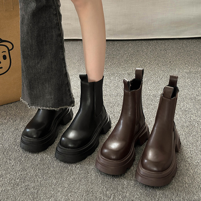 taobao agent Martens, boots English style, high summer chelsea platform, British style, 2023, fitted