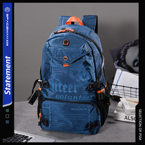 Tide brand backpack mens 2021 new rucksack large-capacity computer bag mens travel bag college student school bag