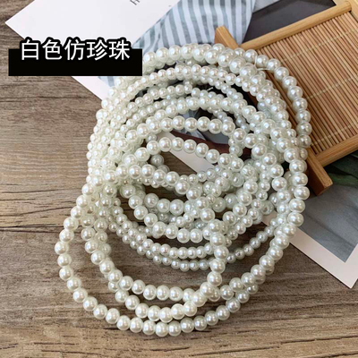taobao agent BJD handmade baby clothing accessories accessories DIY white glass imitation pearl shooting props baby clothing baby jewelry