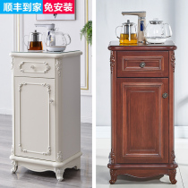 Tea bar Machine household European-style automatic solid wood living room vertical tea cabinet under the bucket water dispenser hot and cold
