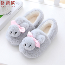 Moon shoes in winter with velvet after the delivery of pregnant womens shoes autumn and winter thick-soled non-slip 11th 12 cute maternal slippers
