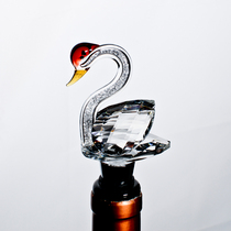 Crystal Swan Diamond Red Wine Stopper Wine Cork Water Crystal Ball Small Bear Red Wine Cork Home Creative Seal Stopper