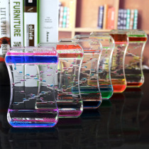 Oily hourglass gift hourglass water drop water drain toy gift ornaments funnel creative backflow liquid water