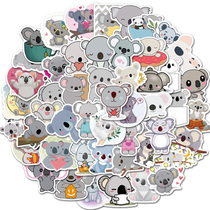 50 ins Wind cute cartoon koala Image DIY laptop sticker mobile phone ipad waterproof sticker