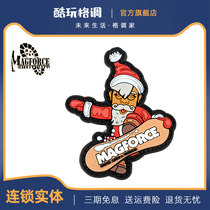 Maghos Magforce Taiwan horse Z8005 velcro Christmas horse ye snowboard felt sticky label personality sticker