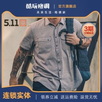American 5 11511 Outdoor breathable shirt T-shirt 71375 Zigzag Pattern Short Sleeve Blouse Blouse