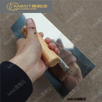 Stainless steel fittings plate around squid shovel teppanyaki plate barbecue small shovel cooking fried meat