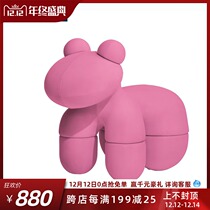 Creative FRP Net Red Pony Chair Childrens sofa toy decoration chair home creative animal leisure bench