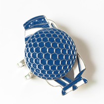  Factory custom golf cap clip metal enamel paint ball bag shape mark golf ball position calibration custom logo