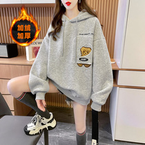 Fall and Winter female clothes plus thicken garment plus thicker female design of fat mm coat clothes