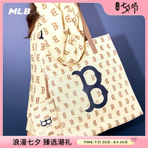 MLB Official Male And Female Lovers Retro Old Flowers Tote Bag Satchel Casual Black Fashion Spring Summer New ORL01