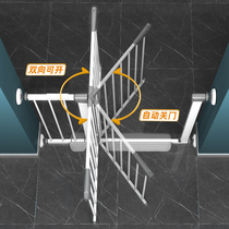 Stairway guardrail baby child safety door baby fence protective fence fence indoor pet railing isolation door high end