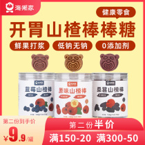 Childrens snacks Blueberry hawthorn lollipop no added (10g*15)dried fruit to send babies toddlers and babies to supplement food