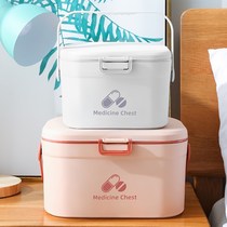 Nordic color medicine box household first aid kit full set of drug storage box small emergency large medicine box family
