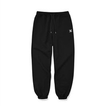 Designer Tide WOOALONG MALE AND FEMALE LETTERS EMBROIDERED ELASTIC WAIST BUNCHES Pants Jazz Pants