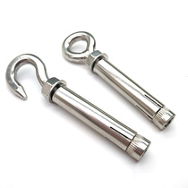 304 stainless steel expansion hook with hook expansion screw ceiling fan hook hanger iron hook M6M8M10M12m