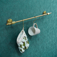 Скандинавская латунная подвеска кухонная сплошная подвеска подставка золотая ванная полотенце вешалка декоративная медная опора