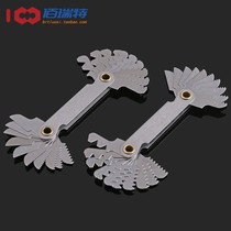 Metric Imperial 55 degrees 60 degrees thread template measuring tooth distance ruler tool stainless steel thread gauge