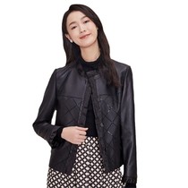 Yin Childrens Clothing 2023 Spring New Fashion Embroidery Delicious Wooden Lace Leather Coat 8C63109026