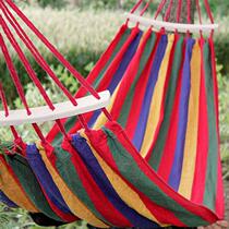 Hammock outdoor single double swing student indoor dormitory thick canvas camping anti-rollover hanging chair