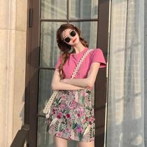 2021 spring new foreign style age-reducing girl style light cooked royal sister professional socialite small fragrant skirt two-piece suit