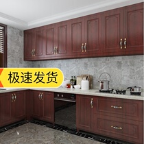 Cabinet Baking Paint Thickening Stickers Furniture Refurbished Wardrobe Cling Film Tabletop change color cabinet door Self-adhesive kitchen anti-oil waterproof