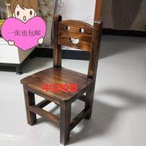 Small chair backhouse with solid wood children chair chair chair chair chair to change shoes chair without installing smile chair