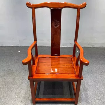 【木】　★ 家具 紅木透彫花鳥紋官帽椅 ★　民国期　鵲 梅花 彫刻文様　明清家具 名佳紅木傢俱紅酸枝四出頭官帽椅三件套微凹黃檀明式雕花靠背椅