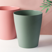 Nordic style simple trash can household living room bathroom kitchen without cover large creative bedroom office paper basket