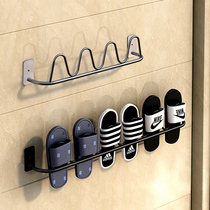 Bathroom slippers rack free of punch toilet containing deity Drain Toilet Wall Hanging into the door rear frame