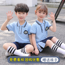 Kindergarten garden clothes summer clothes British style childrens class clothes graduation photos clothing short sleeve new primary school uniforms set