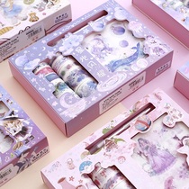 10 10 Handbooks Adhesive Tape Stickers Web Reddits of ancient wind figures and paper adhesive tapes Lovely colored printed hands account This adhesive tape material big gift bag suit little frescoed teenage girls heart Joins wind adhesive tape