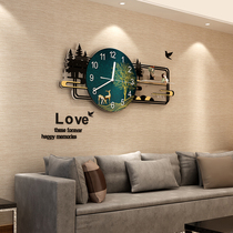 Net celebrity modern light luxury living room wall clock household fashion atmosphere clock Nordic simple mute creative decoration clock