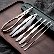 Eating Crab Tools Crab Eight Pieces Home Eating Crab Tools Eat Crab Tools Crab Pincers Crab Needle Hairy Crab Tools Three Sets
