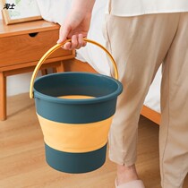 Foldable bucket wash car car art brush portable outdoor travel home small fishing bucket large