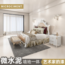 Nano micro-cement wall ground integrated coating art wall paint ground paint clean water background wall cement paint