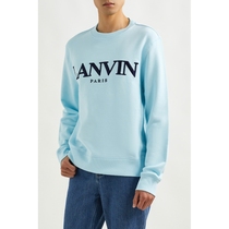 (The same as the star)Lanvin 2021 spring mens cotton embroidered crew-neck sweater NET-A-PORTER