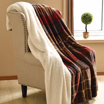 Winter double lamb velvet blanket cover coral velvet sofa flannel blanket thick single double