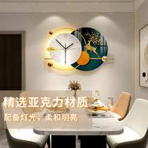 Net celebrity watch wall clock Living room household fashion decoration wall-mounted light luxury modern simple atmosphere creative clock