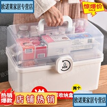 Kindergarten multifunctional girl medicine bag family children Medical medicine storage box small school buckle lock