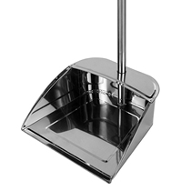 Stainless steel dustpan large household single garbage shovel garbage bucket stainless steel thickened