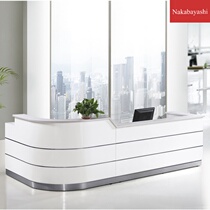Paint modern front desk Reception desk table Company information desk Reception desk Cashier counter Bar table Modern