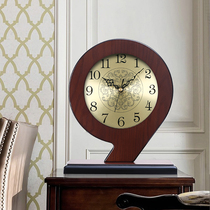 European retro home clock American silent living room clock desktop decoration ornaments stylish simple desktop clock