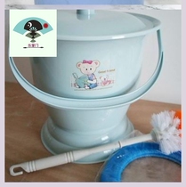 Elderly ladies large capacity thick plastic urinal with lid adult night tube leak-proof spittoon urine bucket potty