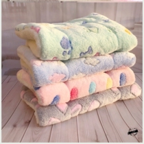 Dog blanket cat blanket small sleeping winter warm kennel quilt winter mat coral velvet pet sleeping mat