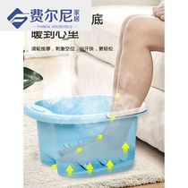 Foot bucket over calf convenience type bubble foot basin household plastic foot bath small massage thick foot bubble artifact
