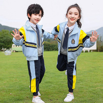 Kindergarten garden clothes spring and autumn children English style class clothes three sets autumn and winter sportswear primary and secondary school uniforms