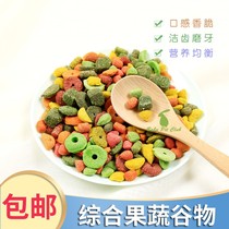 Comprehensive fruit and vegetable grain snacks grinding tooth 500 gr grain guinea pig pet rabbit dragon cat hamster feed